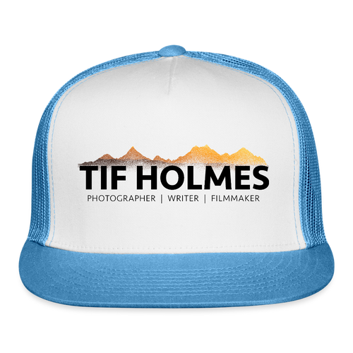 "TIF HOLMES LOGO" Trucker Cap - white/blue