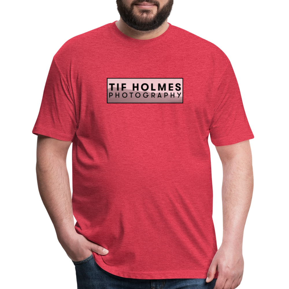 THP Logo Fitted Cotton/Poly T-Shirt by Next Level - heather red
