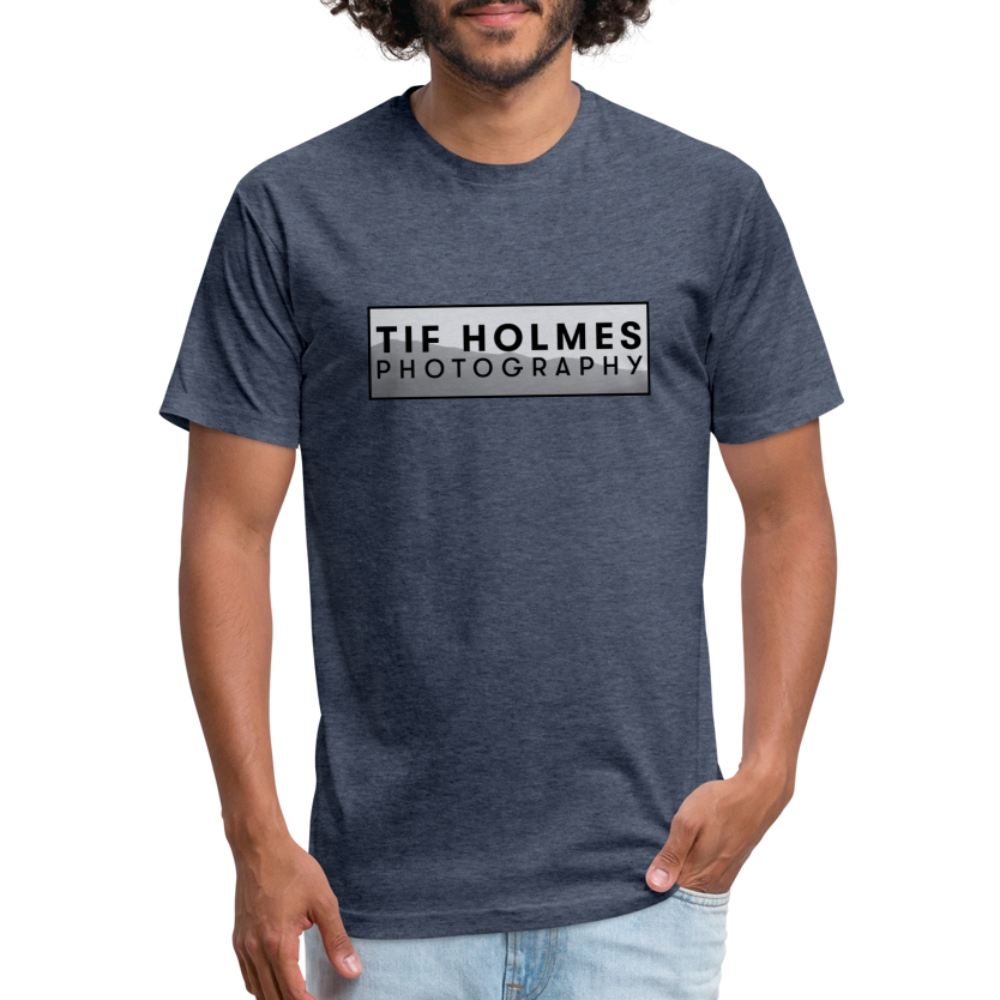 THP Logo Fitted Cotton/Poly T-Shirt by Next Level - heather navy