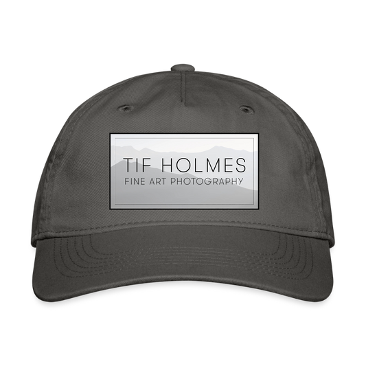 THP Logo Organic Baseball Cap - charcoal