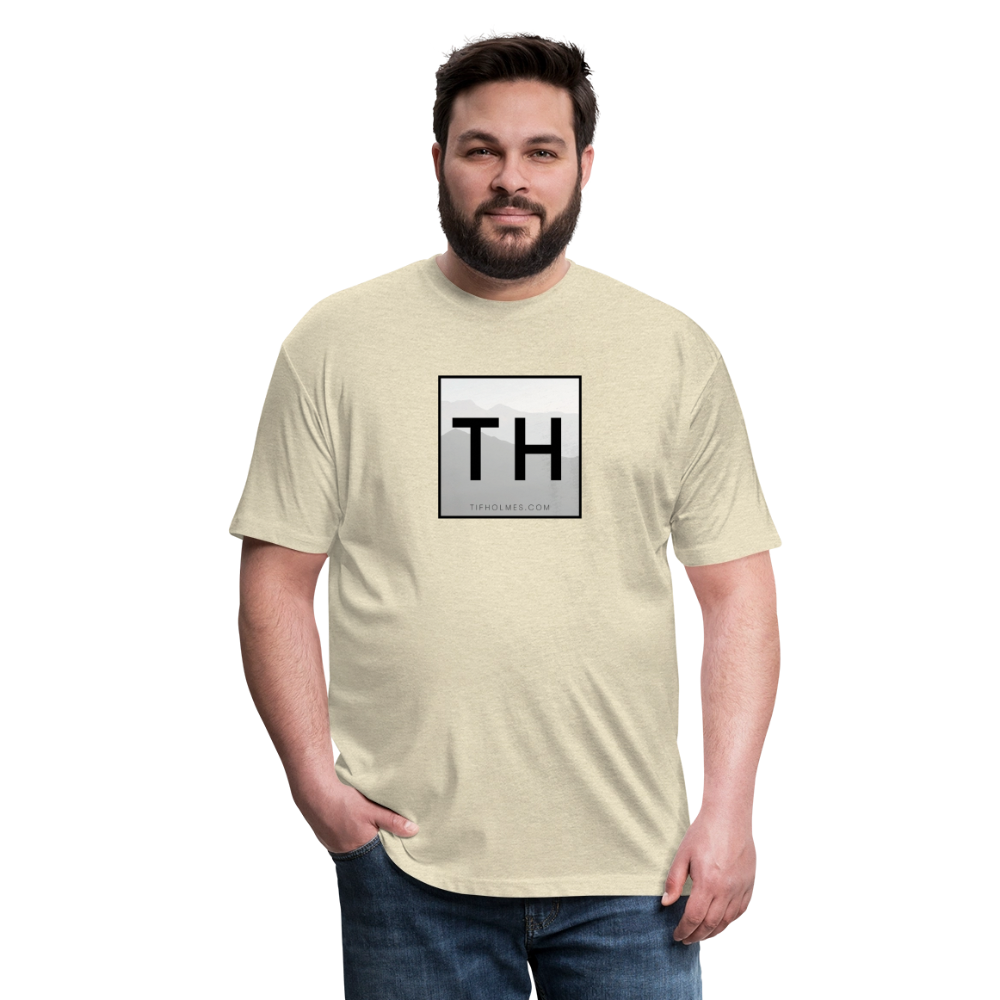 TH Square Logo Fitted Cotton/Poly T-Shirt by Next Level - heather cream