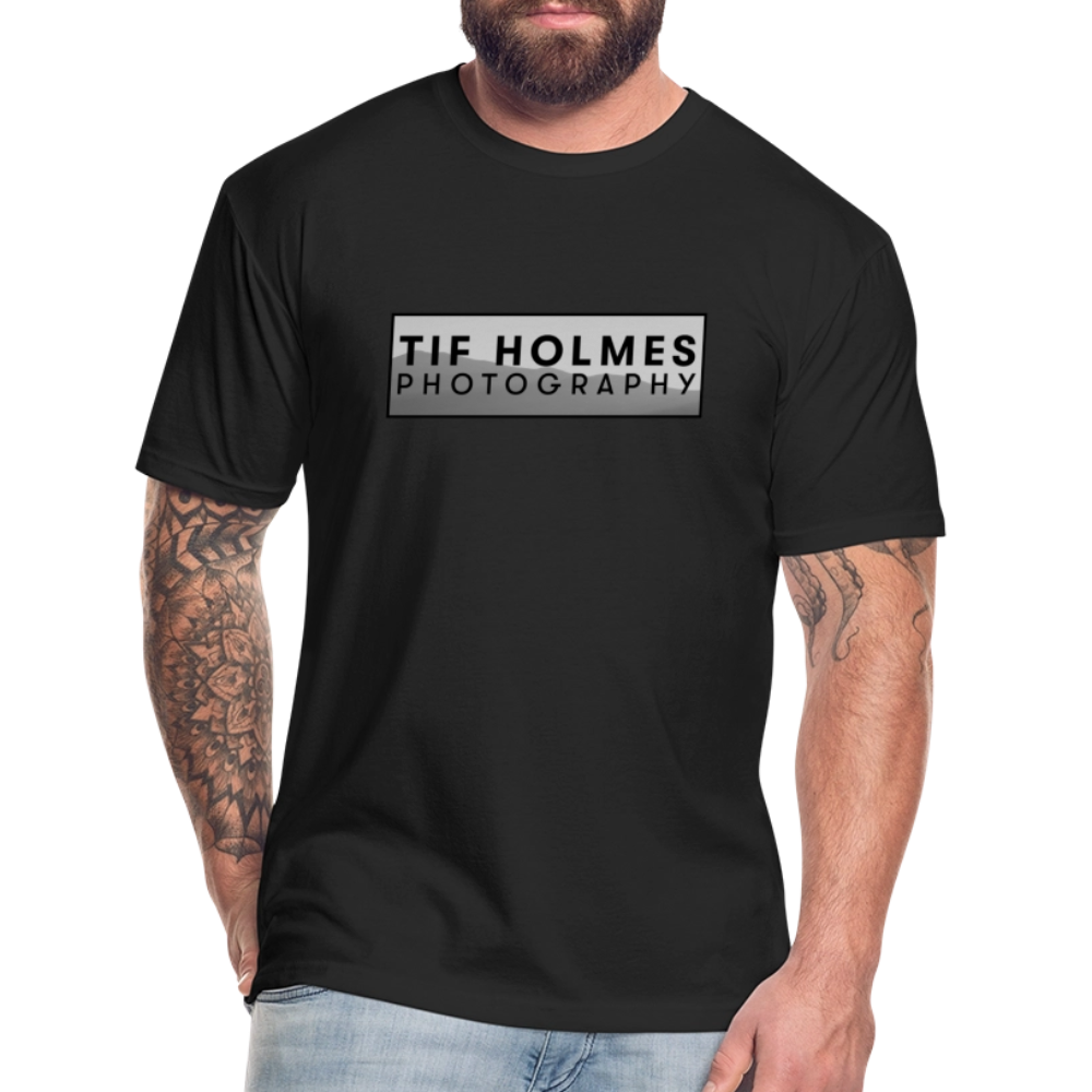 THP Logo Fitted Cotton/Poly T-Shirt by Next Level - black