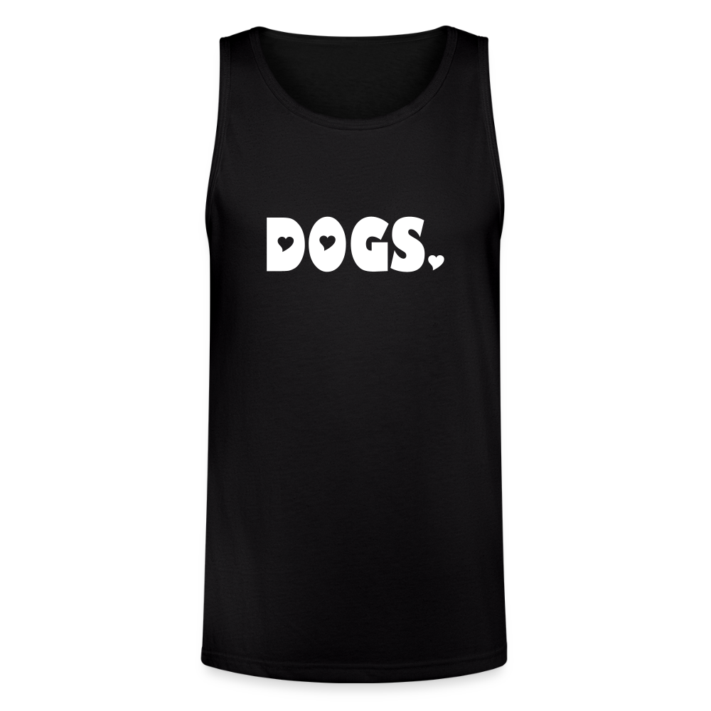 "DOGS" Unisex Tri-Blend Organic Tank - black
