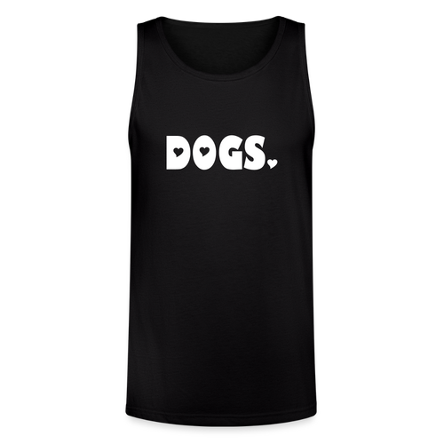 "DOGS" Unisex Tri-Blend Organic Tank - black