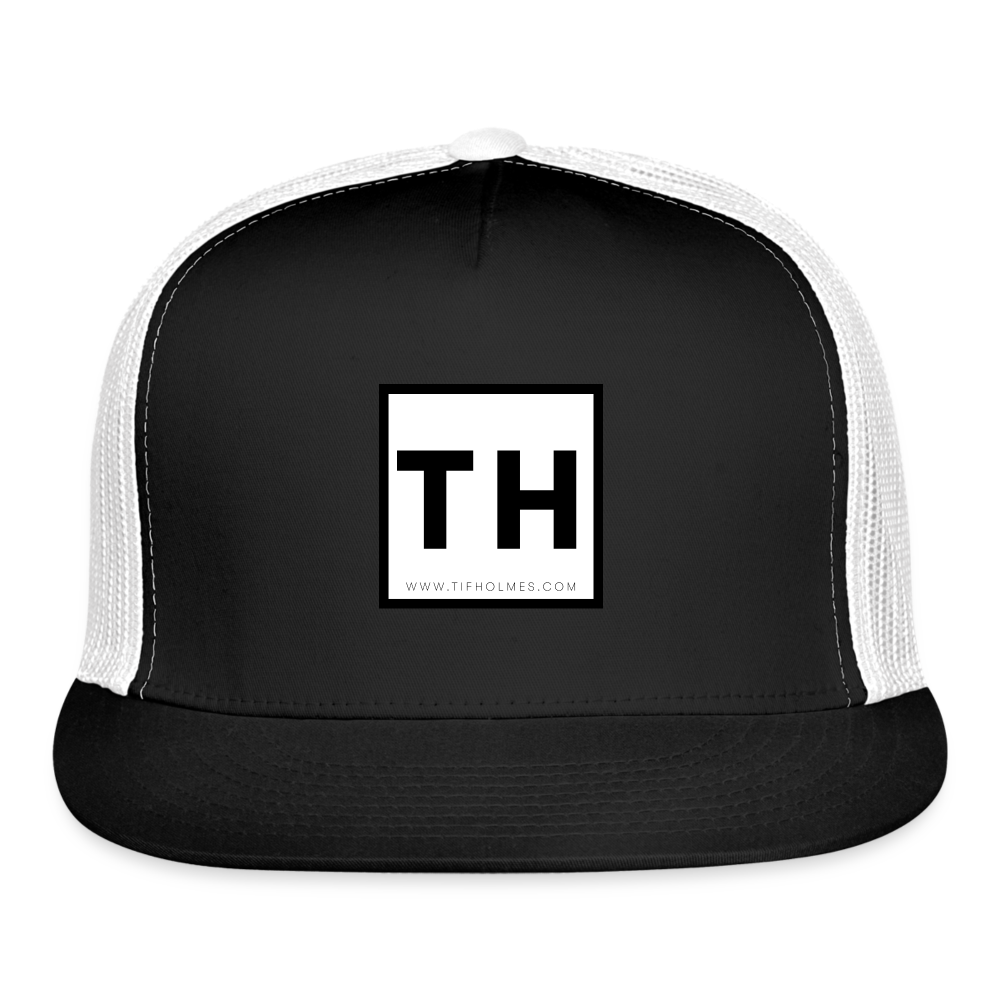 Trucker Cap with TH Logo - black/white