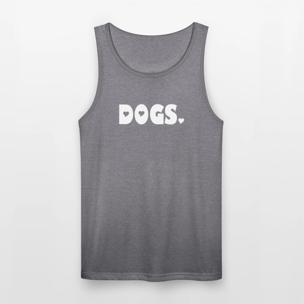 "DOGS" Unisex Tri-Blend Organic Tank - heather gray