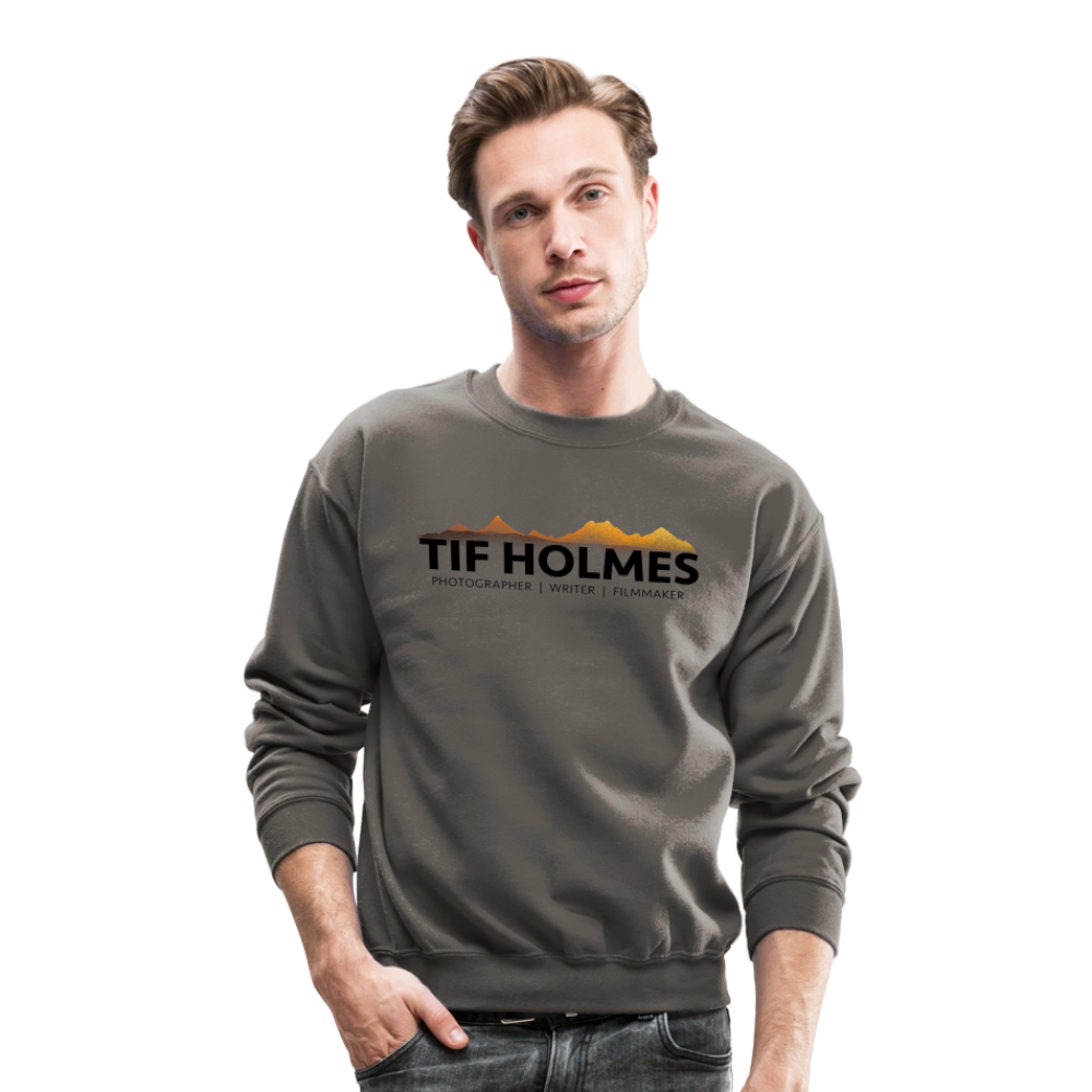 "TIF HOLMES LOGO" Crewneck Sweatshirt - asphalt gray