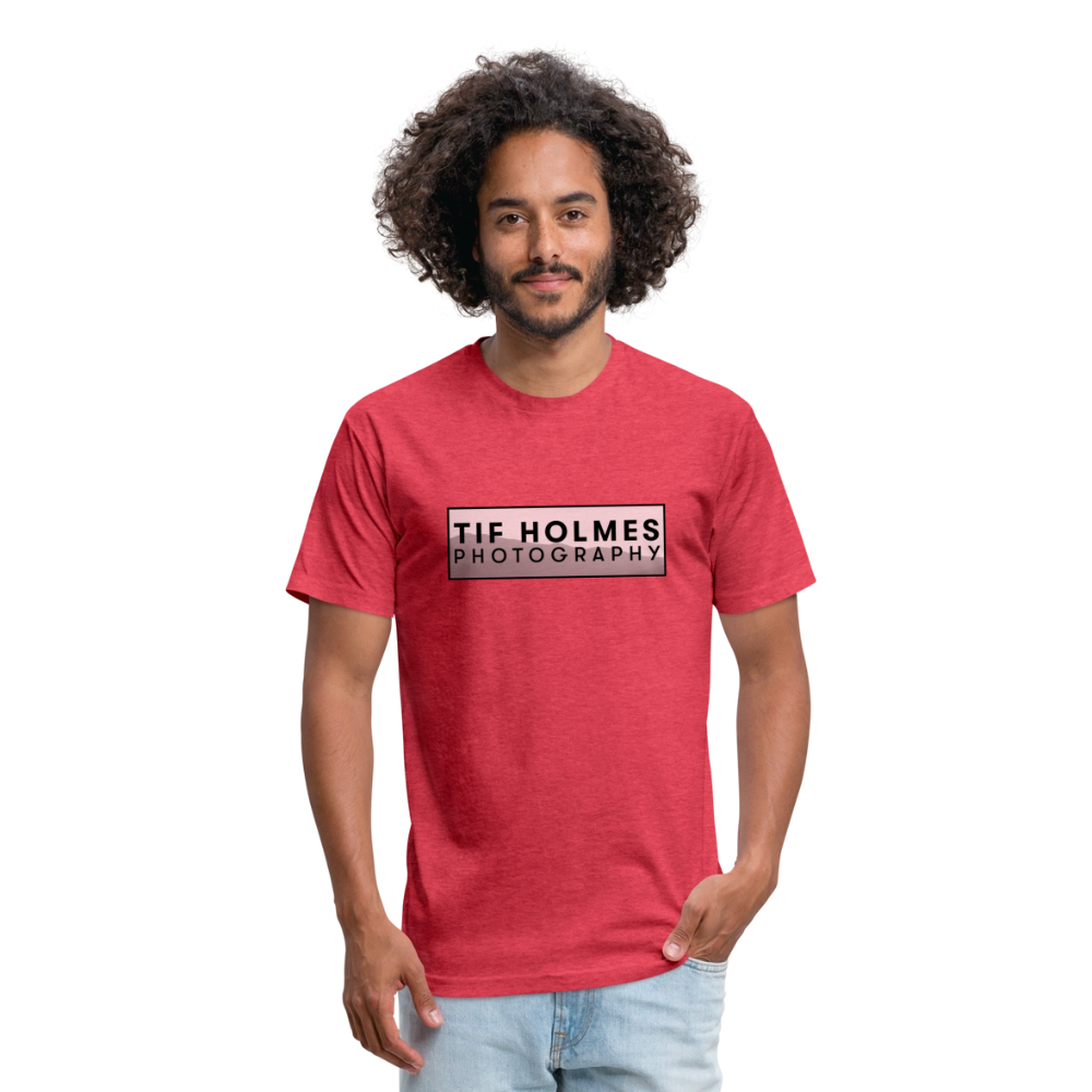 THP Logo Fitted Cotton/Poly T-Shirt by Next Level - heather red