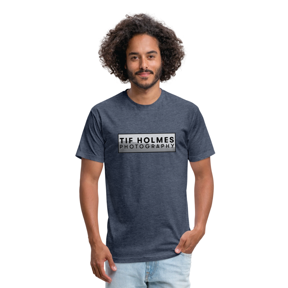 THP Logo Fitted Cotton/Poly T-Shirt by Next Level - heather navy