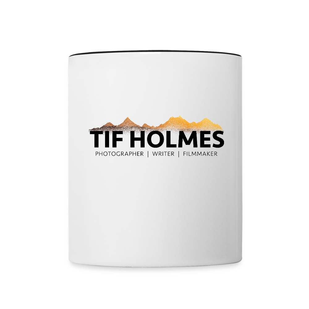"TIF HOLMES LOGO" Contrast Coffee Mug - white/black