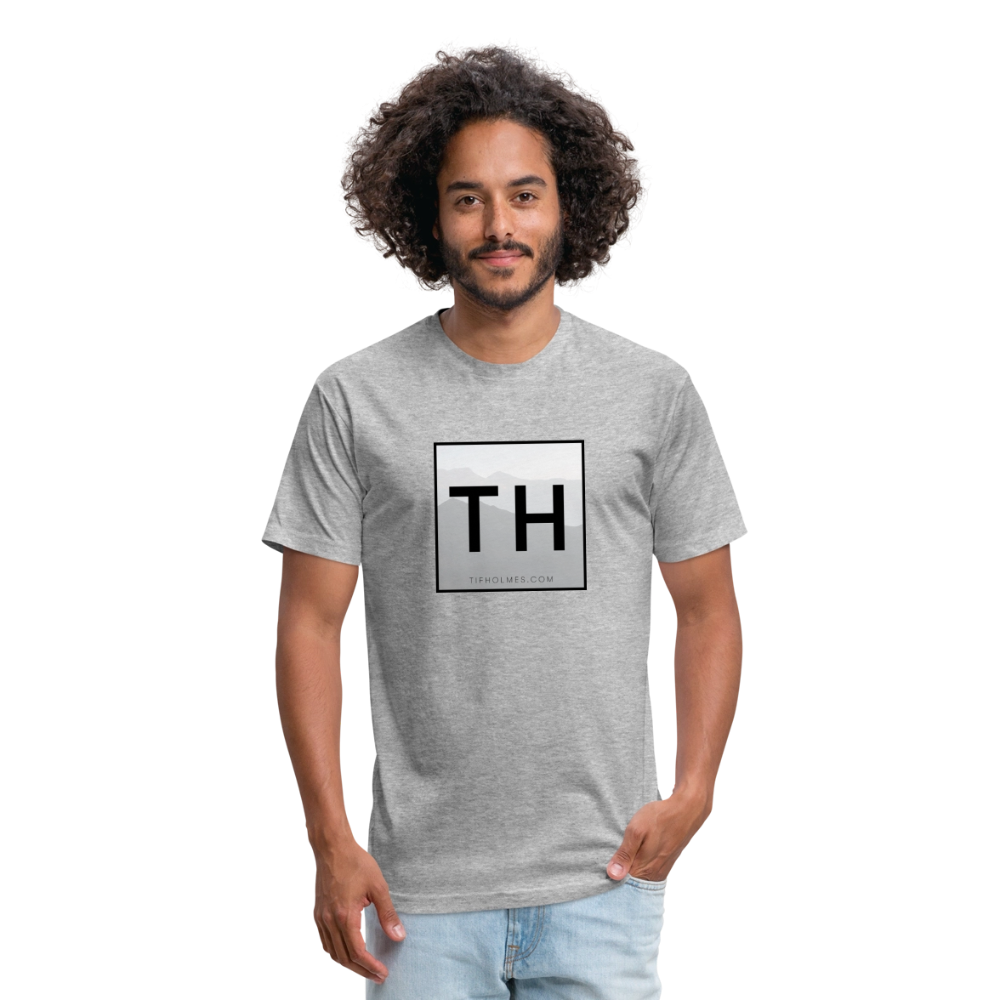 TH Square Logo Fitted Cotton/Poly T-Shirt by Next Level - heather gray