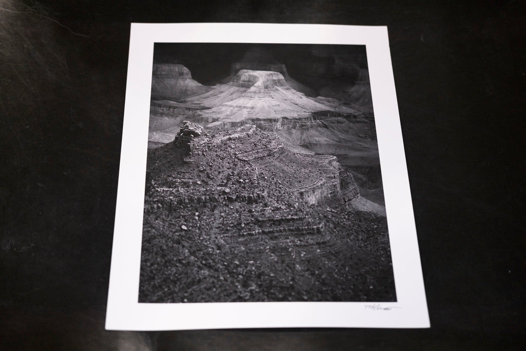 Grand Canyon Monochrome Portrait - 14" x 11"