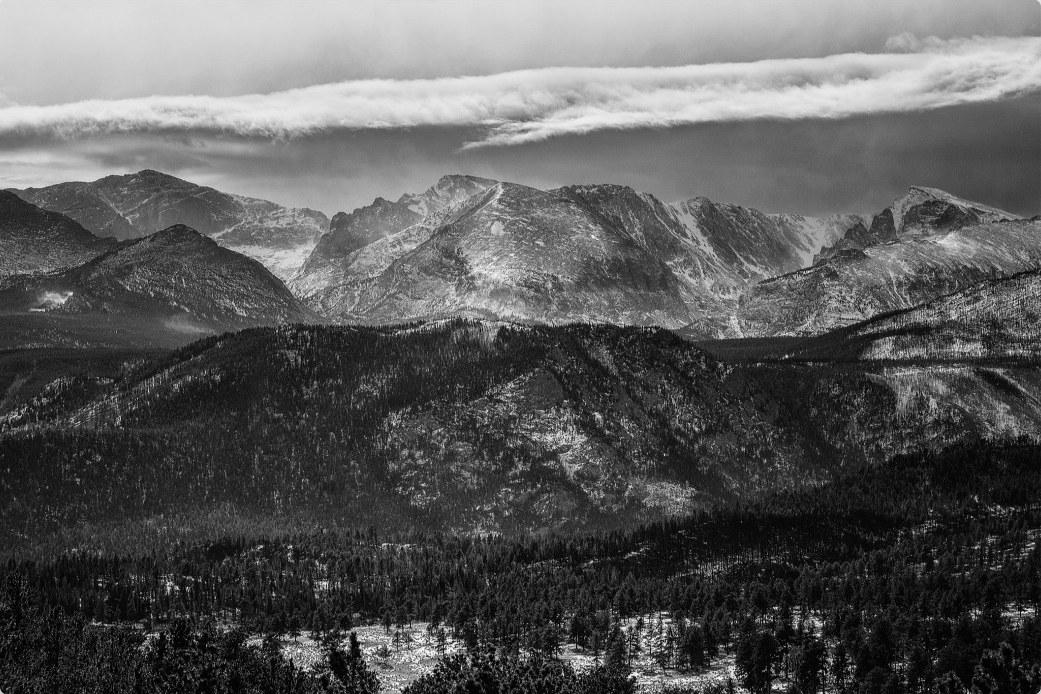 Front Range Layers in BW