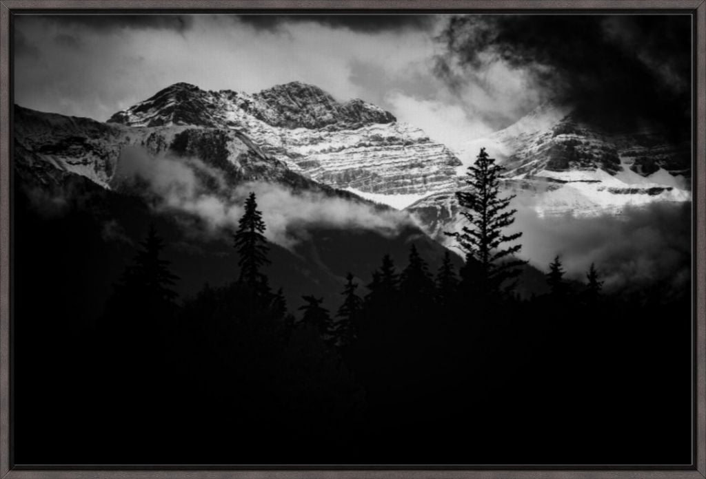 Canadian Rockies in BW