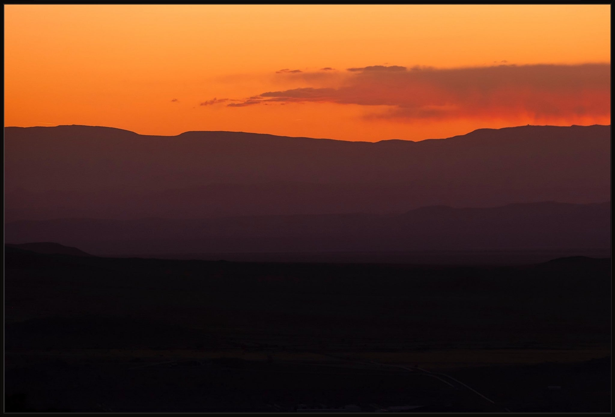 Layers of a Setting Sun