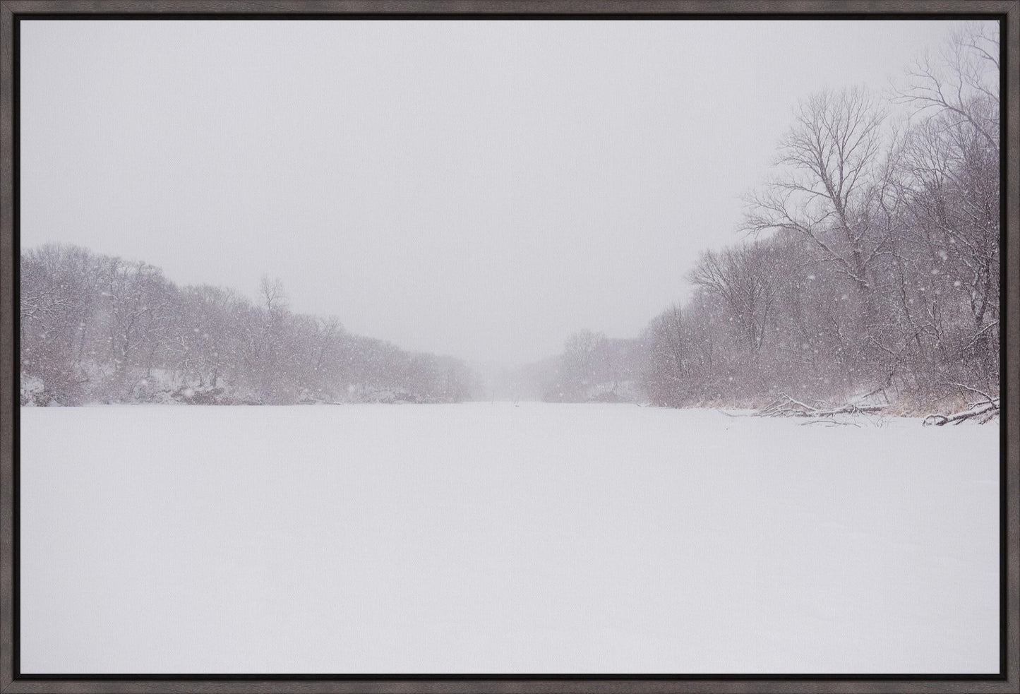 Snow-covered Lake