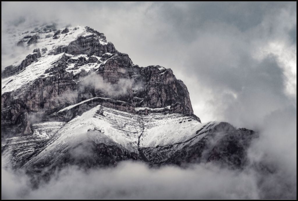 Cascade Mountain in Clouds