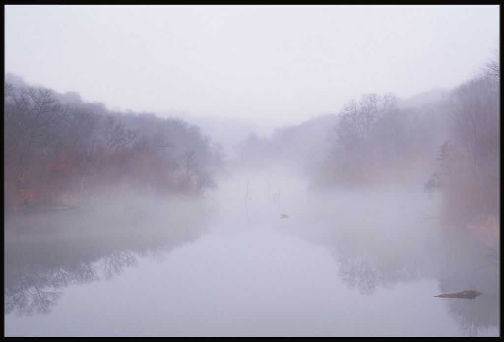 Foggy Winter Lake