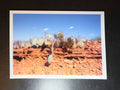 5x7 Fine Art Folding Card - Prickly Pear on Red Rock