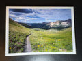 5x7 Fine Art Folding Card - A Beautiful Day on Trail