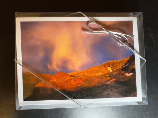 Set of 12 - 5x7 Fine Art Folding Cards - Golden Hour Rainbow