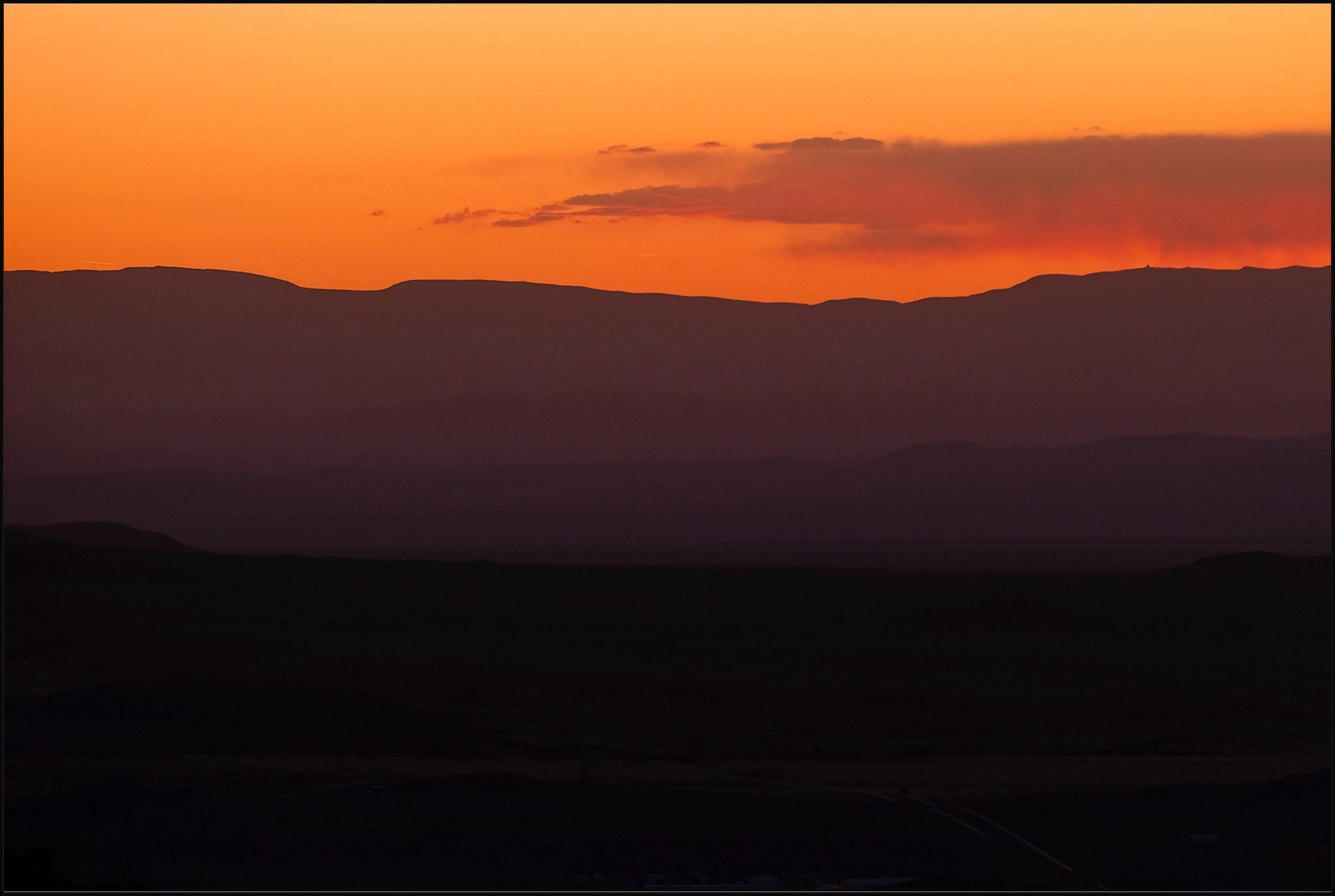 Layers of a Setting Sun