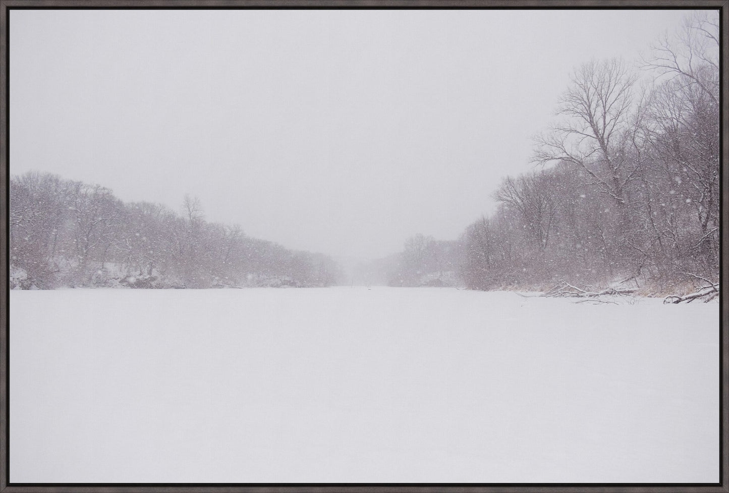 Snow-covered Lake
