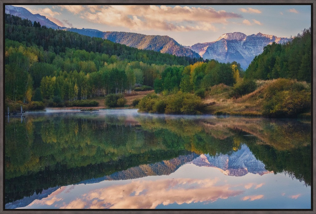 Misty Sunset Reflections