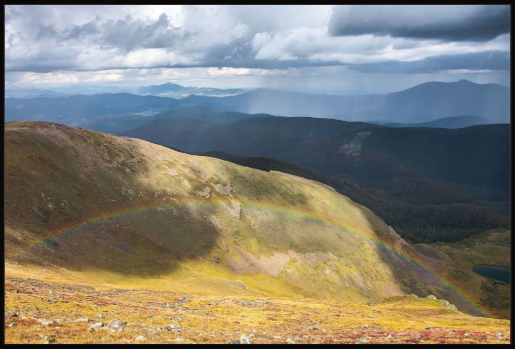 Double Rainbow from Mt. Walter