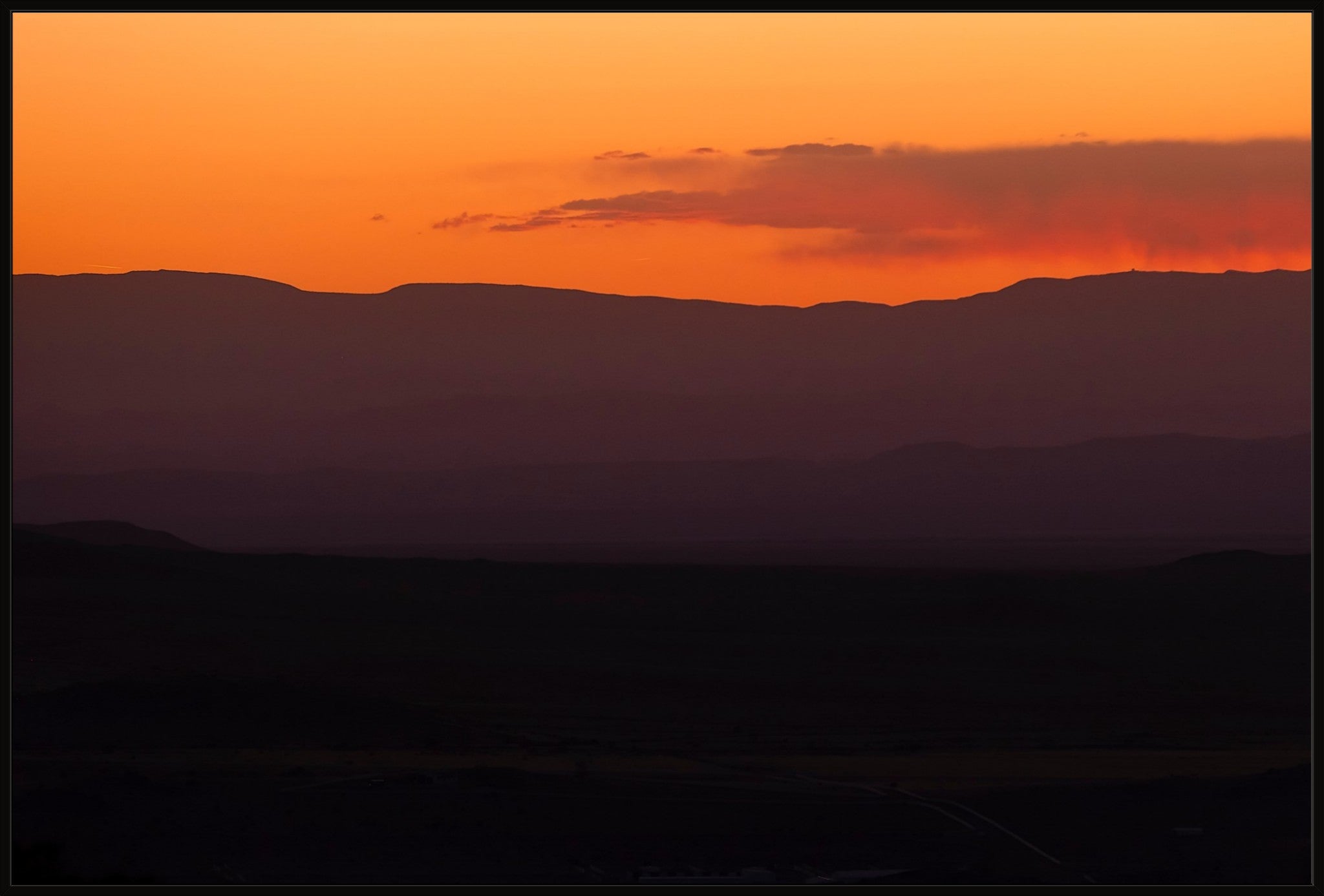 Layers of a Setting Sun