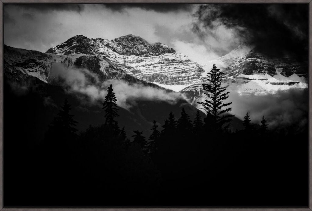 Canadian Rockies in BW