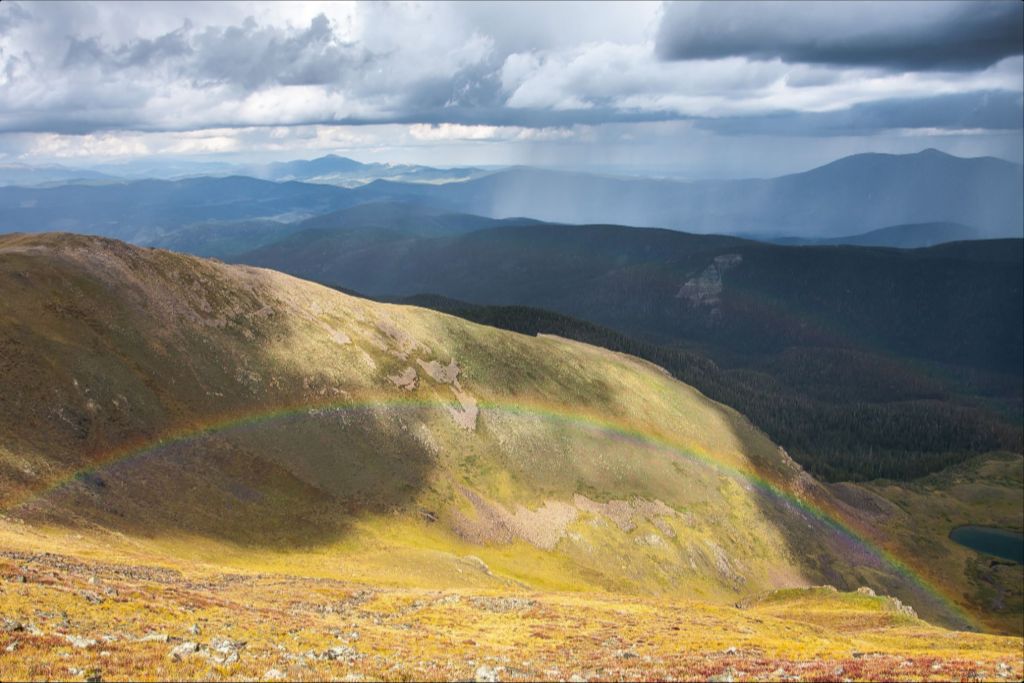 Double Rainbow from Mt. Walter