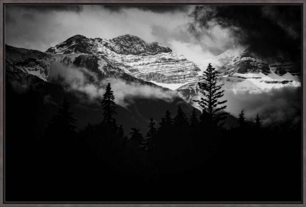 Canadian Rockies in BW