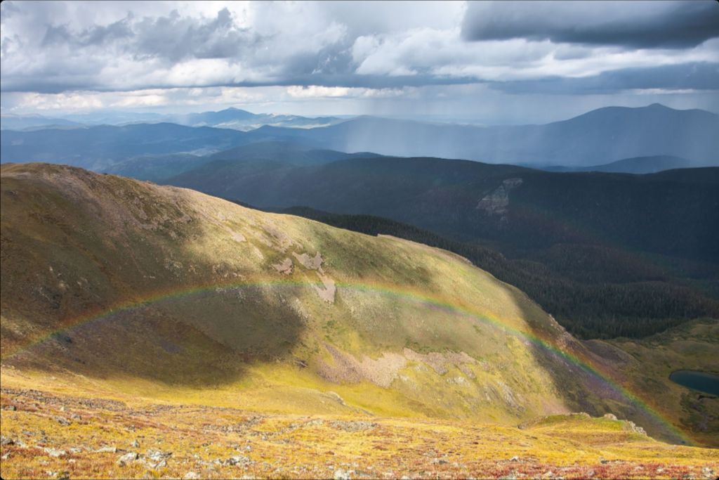 Double Rainbow from Mt. Walter