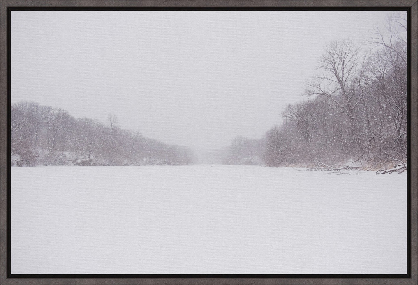 Snow-covered Lake