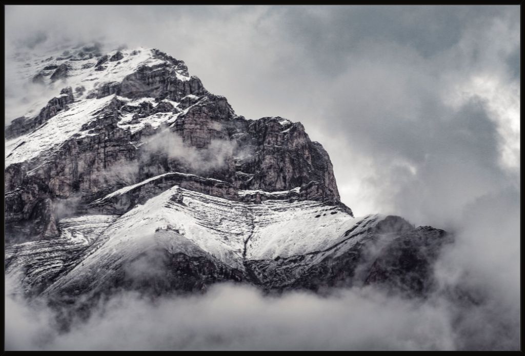 Cascade Mountain in Clouds