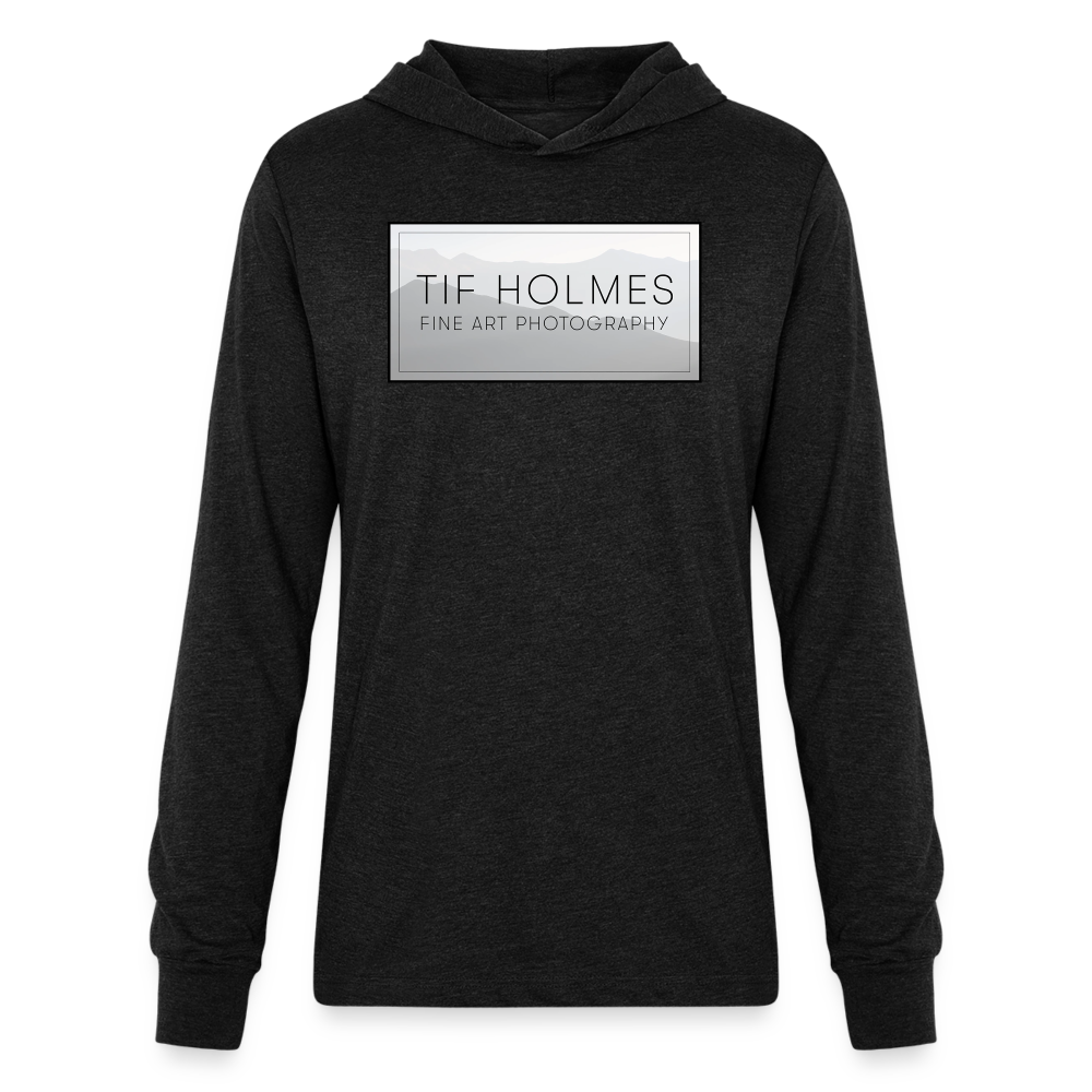 Unisex Long Sleeve Hoodie Shirt - heather black