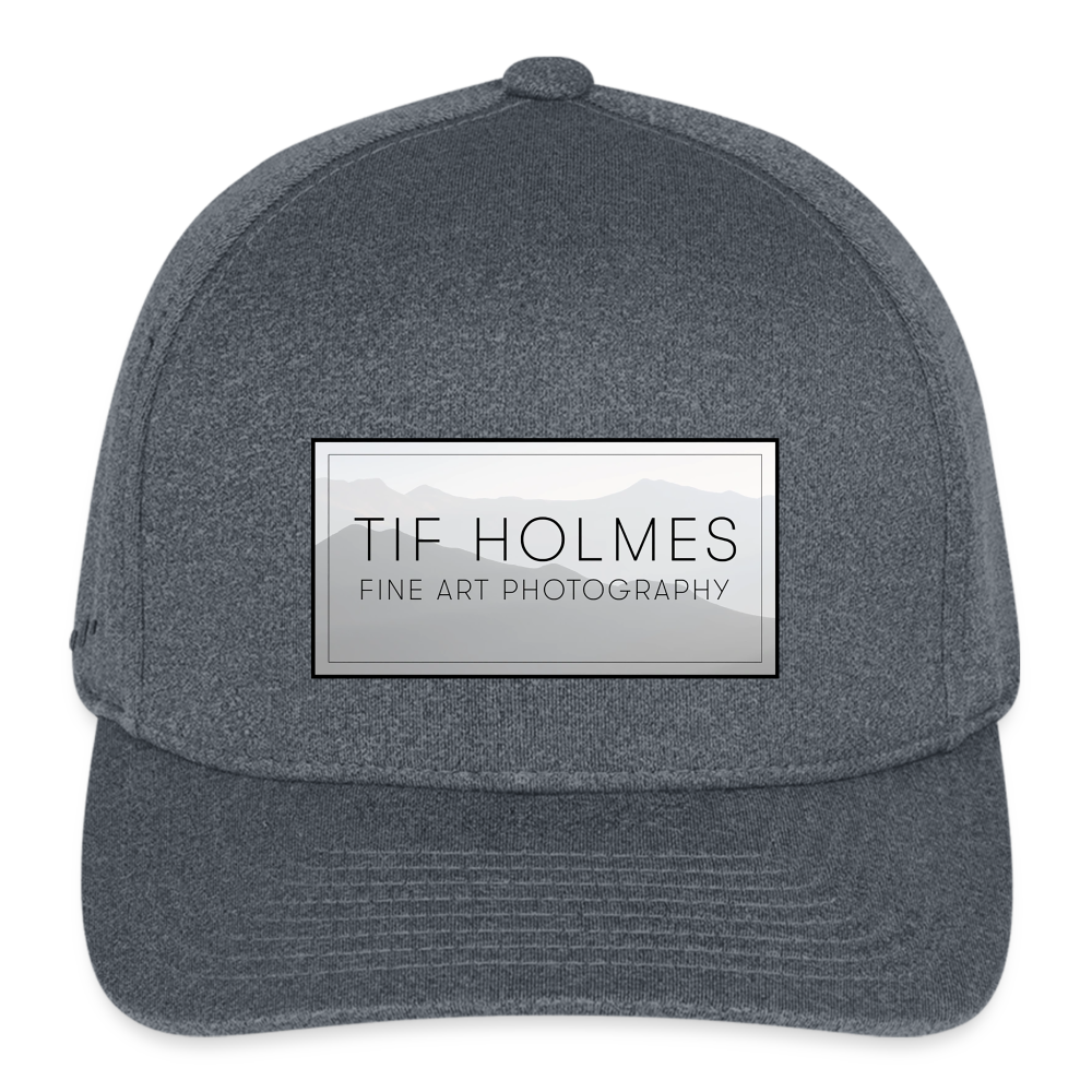 Flexfit Fitted Melange Baseball Cap - dark heather gray